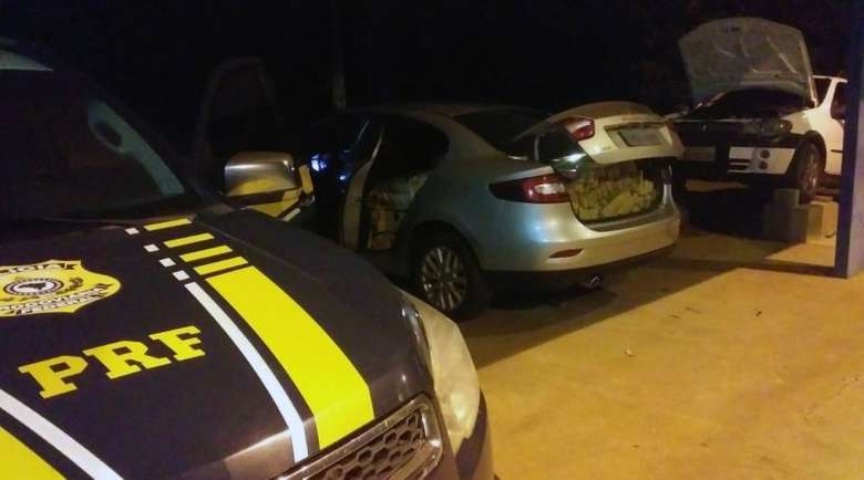 PRF PRENDE MAIS DE 800 KG DE DROGAS EM ÁGUA CLARA