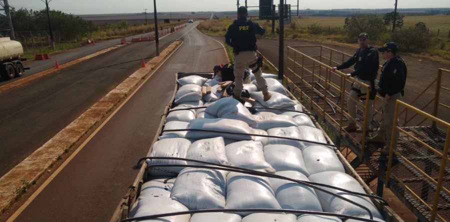 10 TONELADAS DE MACONHA APREENDIDAS PELA PRF NA BR 463