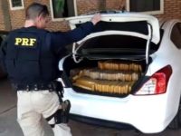 POLICIA ENCONTRA QUASE MEIA TONELADA DE MACONHA EM VEÍCULO ESTACIONADO EM HOTEL