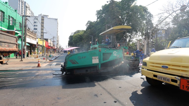 TRECHOS DA RUA 14 DE JULHO FICARÃO INTERDITADOS PARA SERVIÇOS DE RECAPEAMENTO