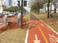 COMEÇA IMPLANTAÇÃO DA CICLO-FAIXA QUE VAI LIGAR A CICLOVIA DA AFONSO PENA AO SÓTER