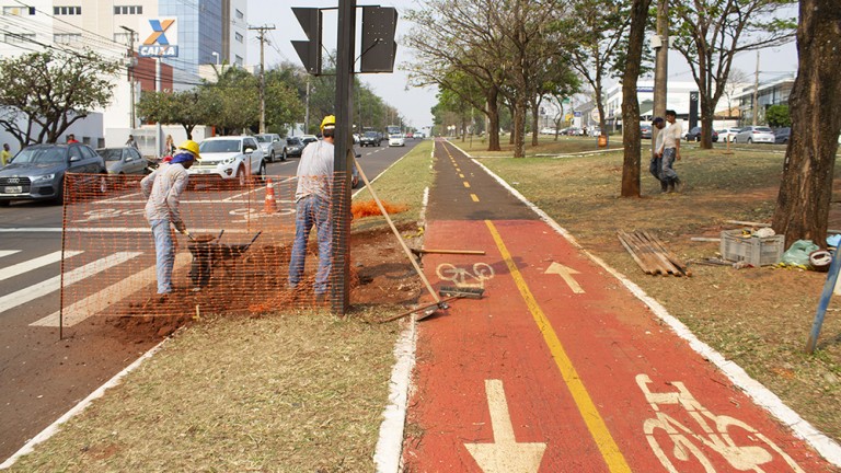 COMEÇA IMPLANTAÇÃO DA CICLO-FAIXA QUE VAI LIGAR A CICLOVIA DA AFONSO PENA AO SÓTER