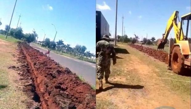 EXÉRCITO DE PEDRO JUAN ABRE VALETAS PARA IMPEDIR O TRÂNSITO AO PAÍS VIZINHO